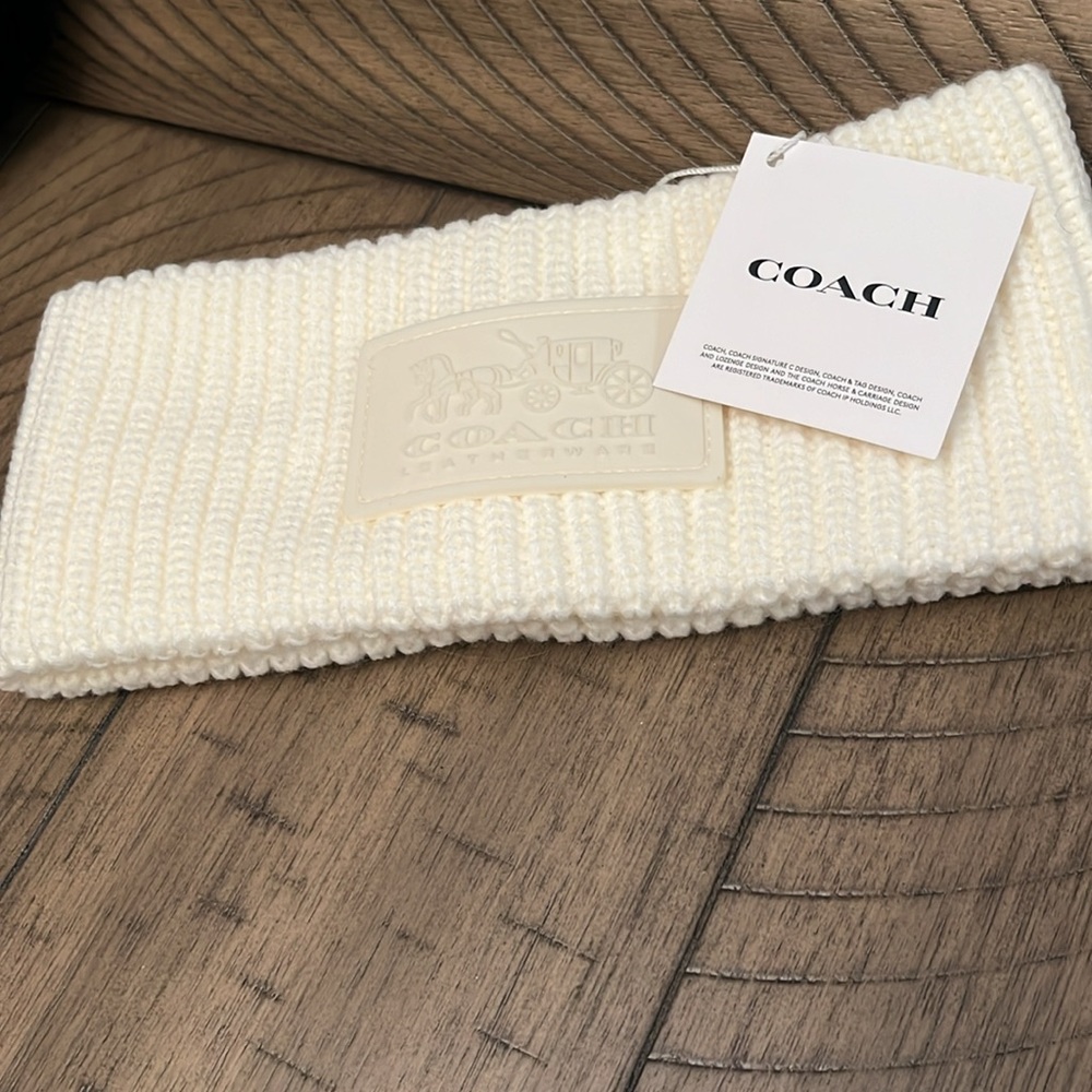 Coach Logo Headband NWT
